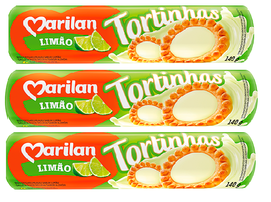 Marilan Tortinhas Limão (3x140g)
